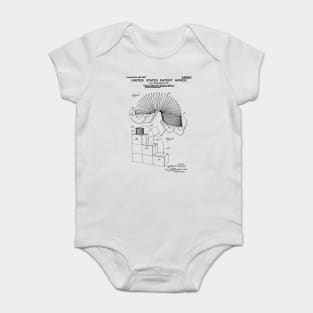 Slinky Patent Black Baby Bodysuit